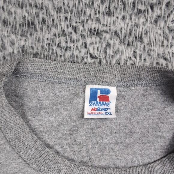 Vintage Russell Athletic Shirt Adult 2XL XXL Gray Tustin High School Graphic Tee - Picture 2 of 6